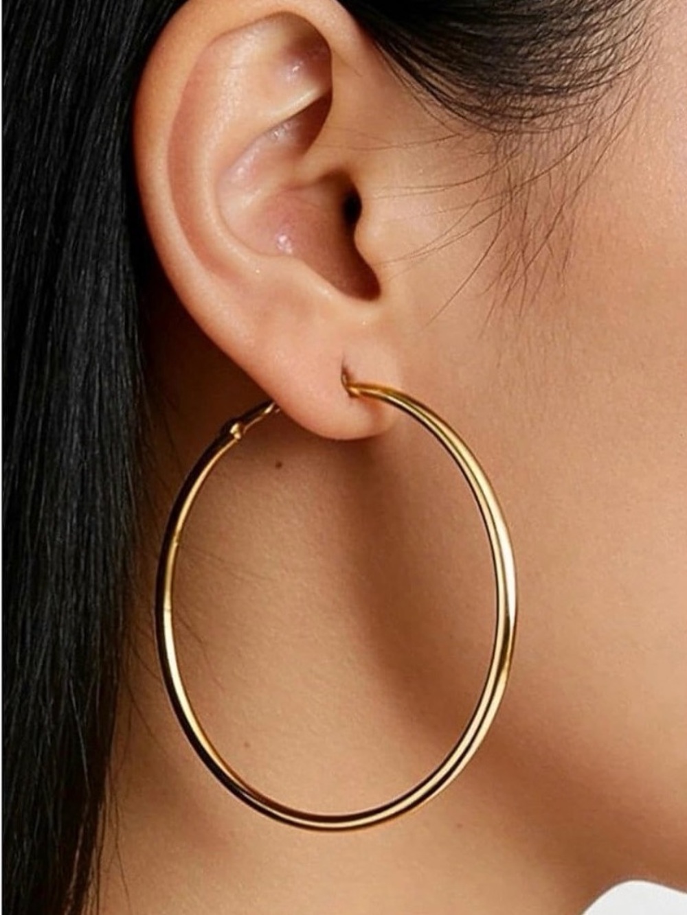 ⭐️FINAL PRICE 50MM Stainless Steel Classic Hoop Earrings - 50MM